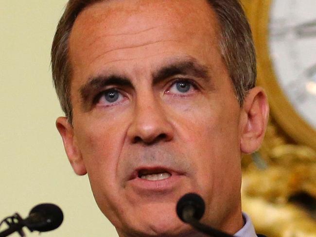 Governor of the Bank of England, Mark Carney gives a press conference at the Bank of England in the City of London, on June 30, 2016. Bank of England governor Mark Carney on Thursday suggested monetary easing may be required this summer, saying that the economic outlook had 
