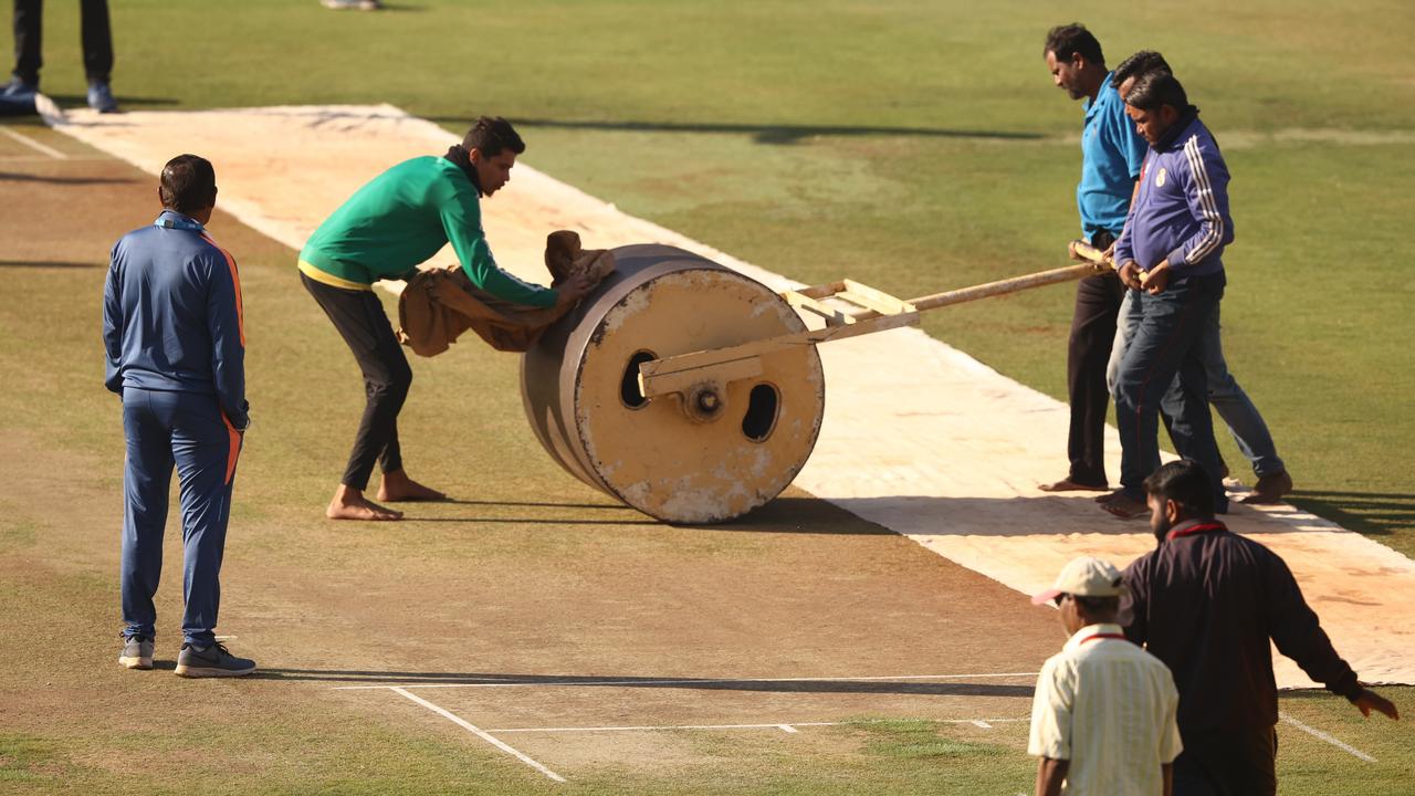 How the pitch looks in Indore. Picture: Robert Cianflone/Getty Images