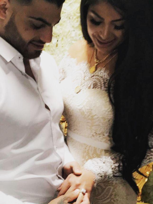 The happy couple Aisha Mehajer and Sam Sayour. Picture: Instagram