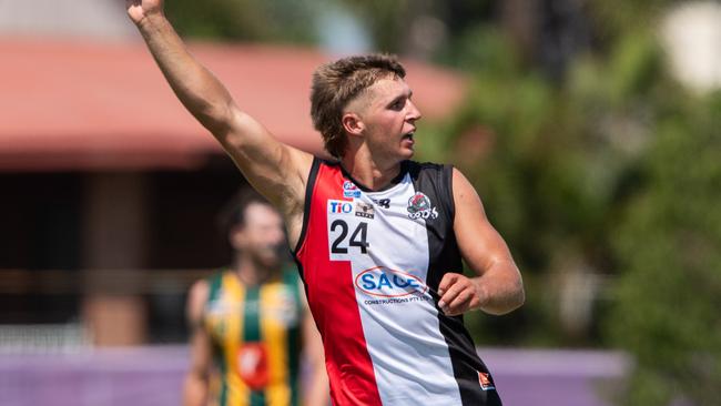 Will Sexton playing for Southern Districts against PINT  in Round 4 of the 2024-25 NTFL season. Picture: Pema Tamang Pakhrin