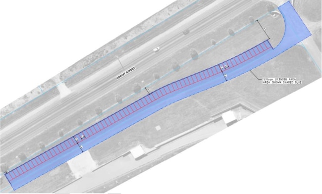 The proposed car park configuration. The plan will allow for extra car park spaces for the Warrnambool Base Hospital. Picture: Supplied