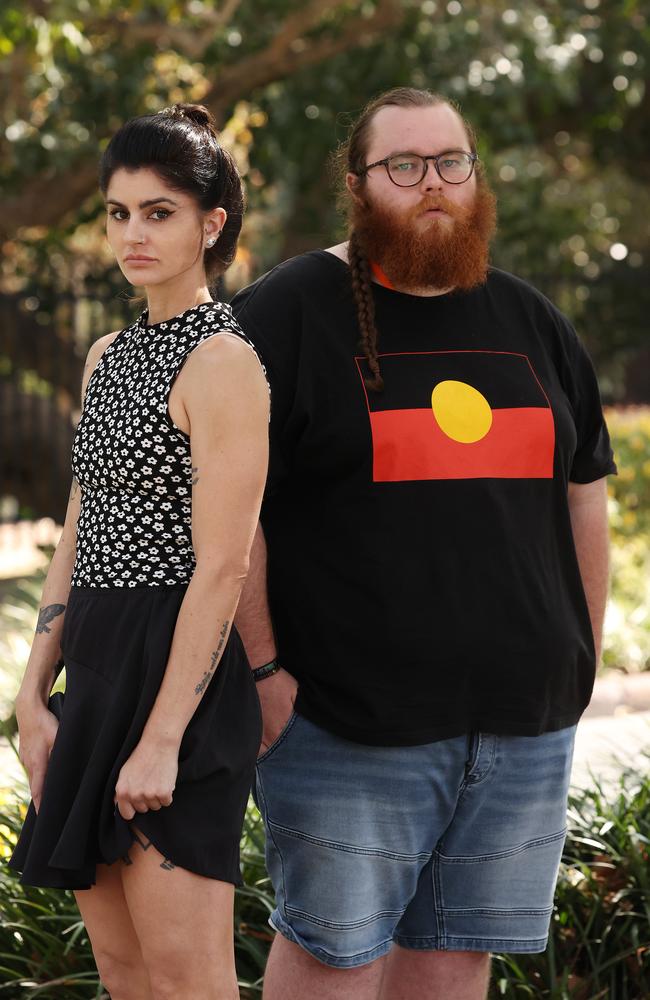 NDIS support co-ordinator Georgina Butler with client Harley Harris. Picture: Liam Kidston