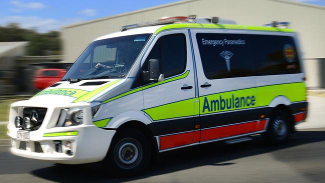 Paramedics treating patient at Upper Coomera workplace incident. Picture: Archive