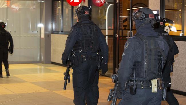 Westfield Marion was locked down last year after a teen brawl in the food court. Picture: Brett Hartwig