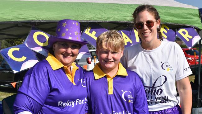 Cathy and James Lea and Jessie Quinn at the 2021 Ipswich Relay for Life. Picture: Jessica Baker / The Queensland Times