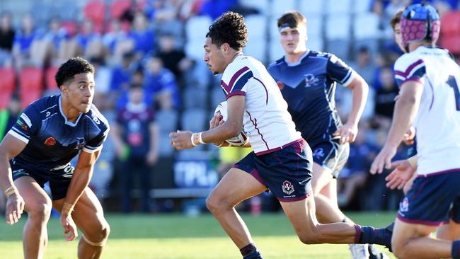 Langer Trophy: Ipswich V Redcliffe schoolboy rugby league challenge. Ipswich player, Joven Gyemore. Picture: Patrick Woods.