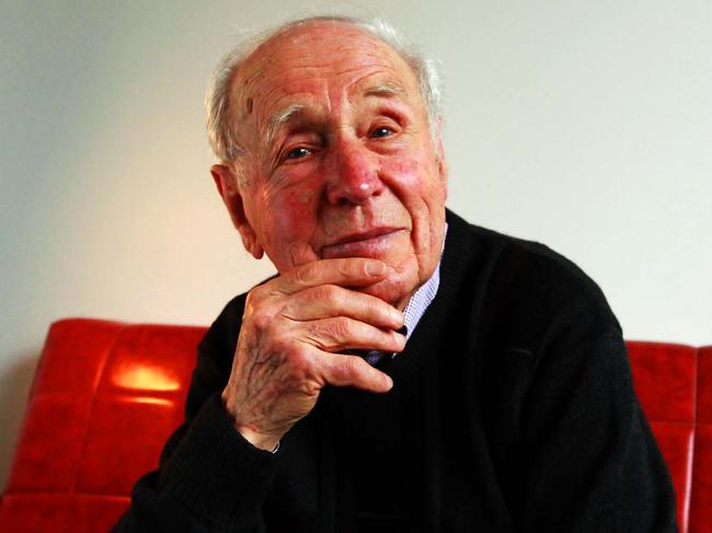 Playwright Ray Lawler (90) at Belvoir St Theatre offices at Surry Hills in Sydney, where the theatre is reviving a production of Lawlor's classic play 'Summer of the Seventeenth Doll'.