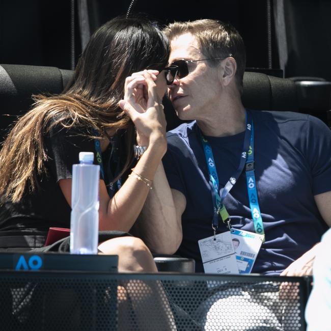 Miller with Whitesell at Rod Laver Arena this year. Picture: Fiona Hamilton/Tennis Australia