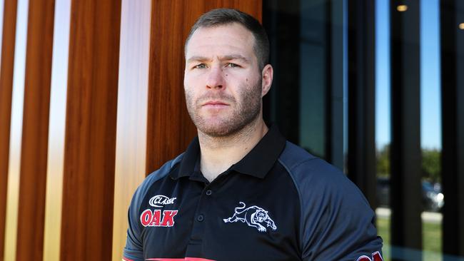 Trent Merrin will leave the Panthers and the NRL for UK Super League’s Leeds. Picture: Brett Costello