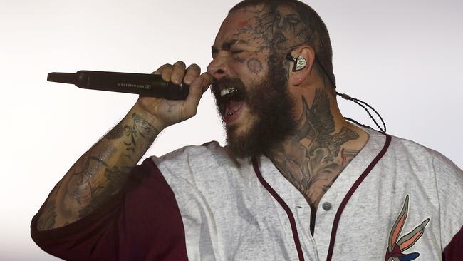 Malone performing during the Rock in Rio Festival at Cidade do Rock on September 3, 2022 in Brazil. Picture: Wagner Meier/Getty Images