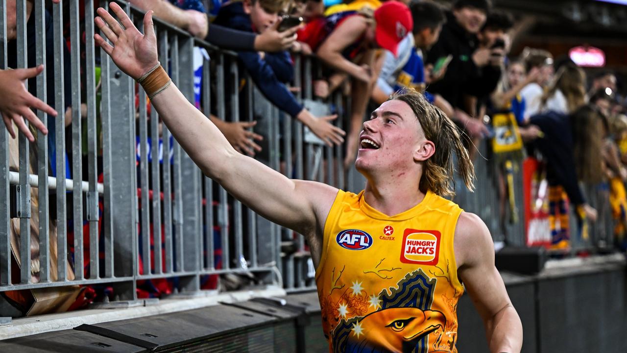 Harley Reid has had a blazing start to his AFL career. (Photo by Daniel Carson/AFL Photos via Getty Images)