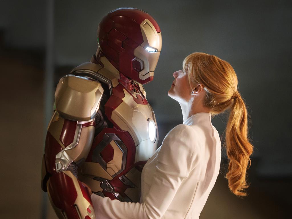 Robert Downey Jr. as Iron Man and Gwyneth Paltrow as Pepper Potts. Picture: Disney, Marvel Studios