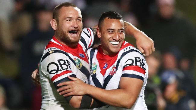 Jared Waerea-Hargreaves and Sio Siua Taukeiaho form a formidable front-row combination for the Roosters. Picture: Getty Images