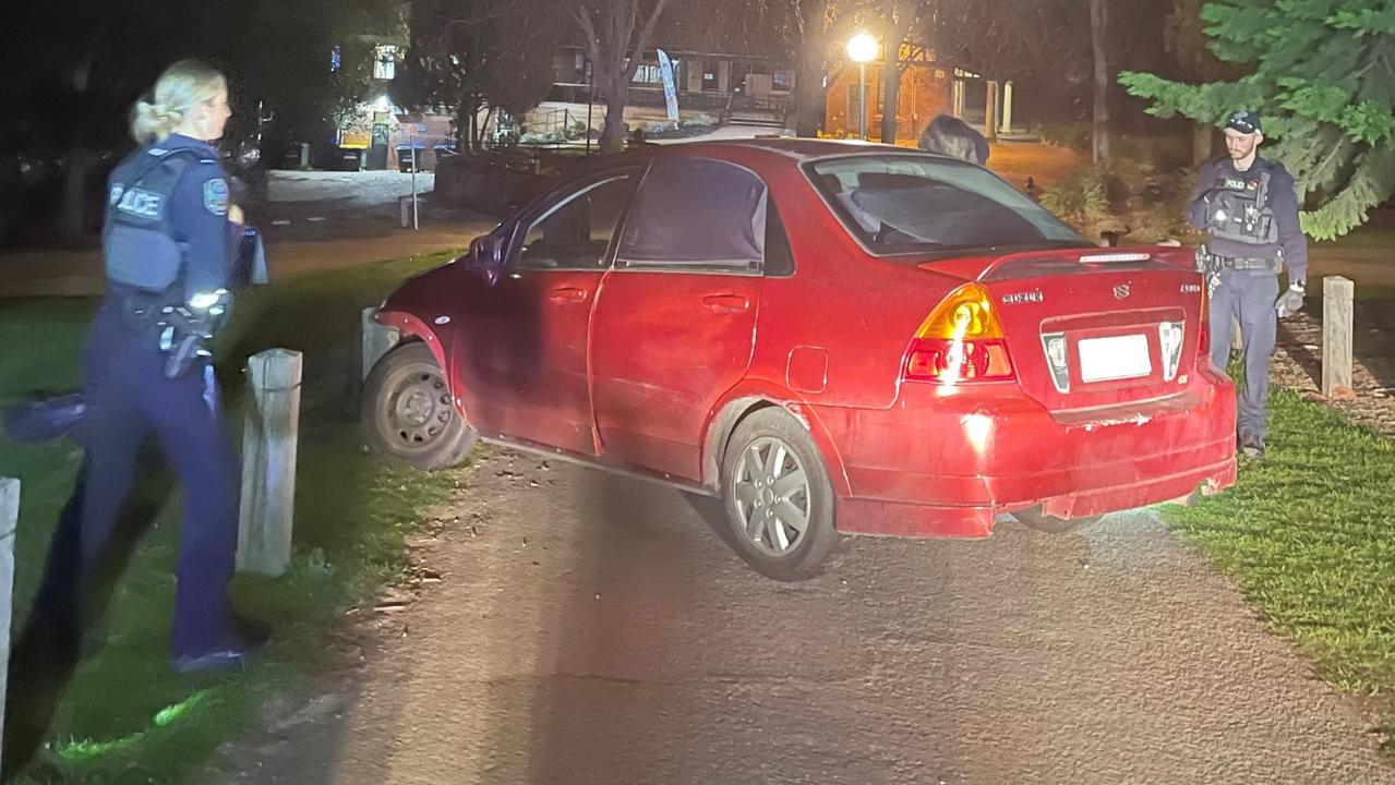A drunk driver has crashed into a golf course in Adelaide's north. Picture: SA Police