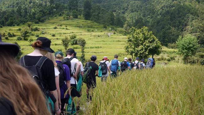 A file photo of Pulteney Grammar School students on camp.