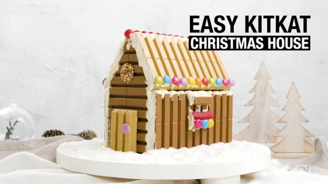 Easy KITKAT Christmas house