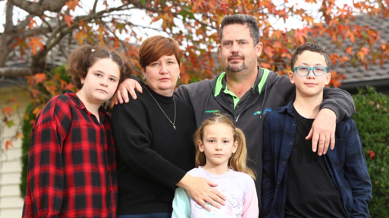 Jane and Nico Willers with twin Esme and Nico, 13, and daughter Karla, 8. Picture: Alison Wynd