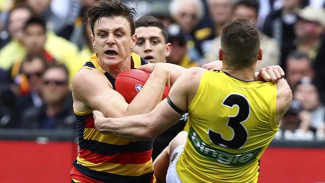 Jake Lever in action during the Grand Final. Picture: Sarah Reed