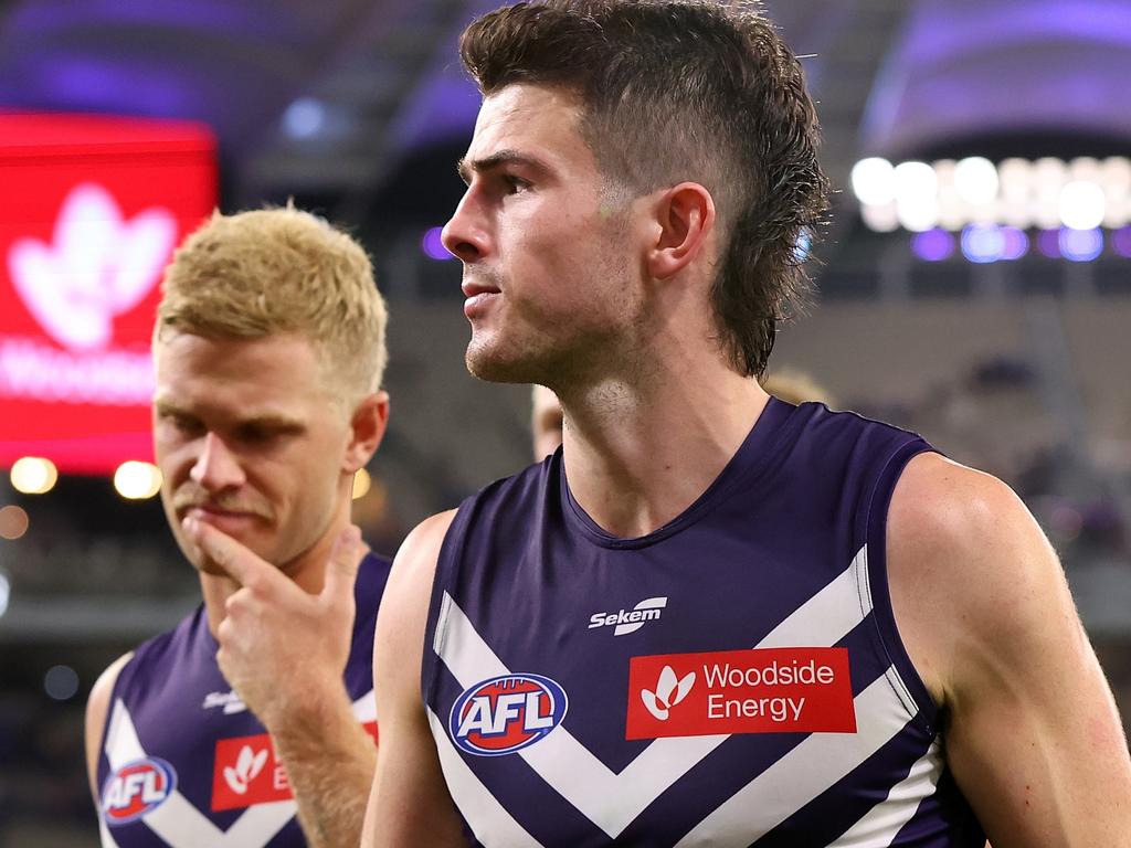 The Suns leave the field after a win during the 2023 AFL Round 12 News  Photo - Getty Images