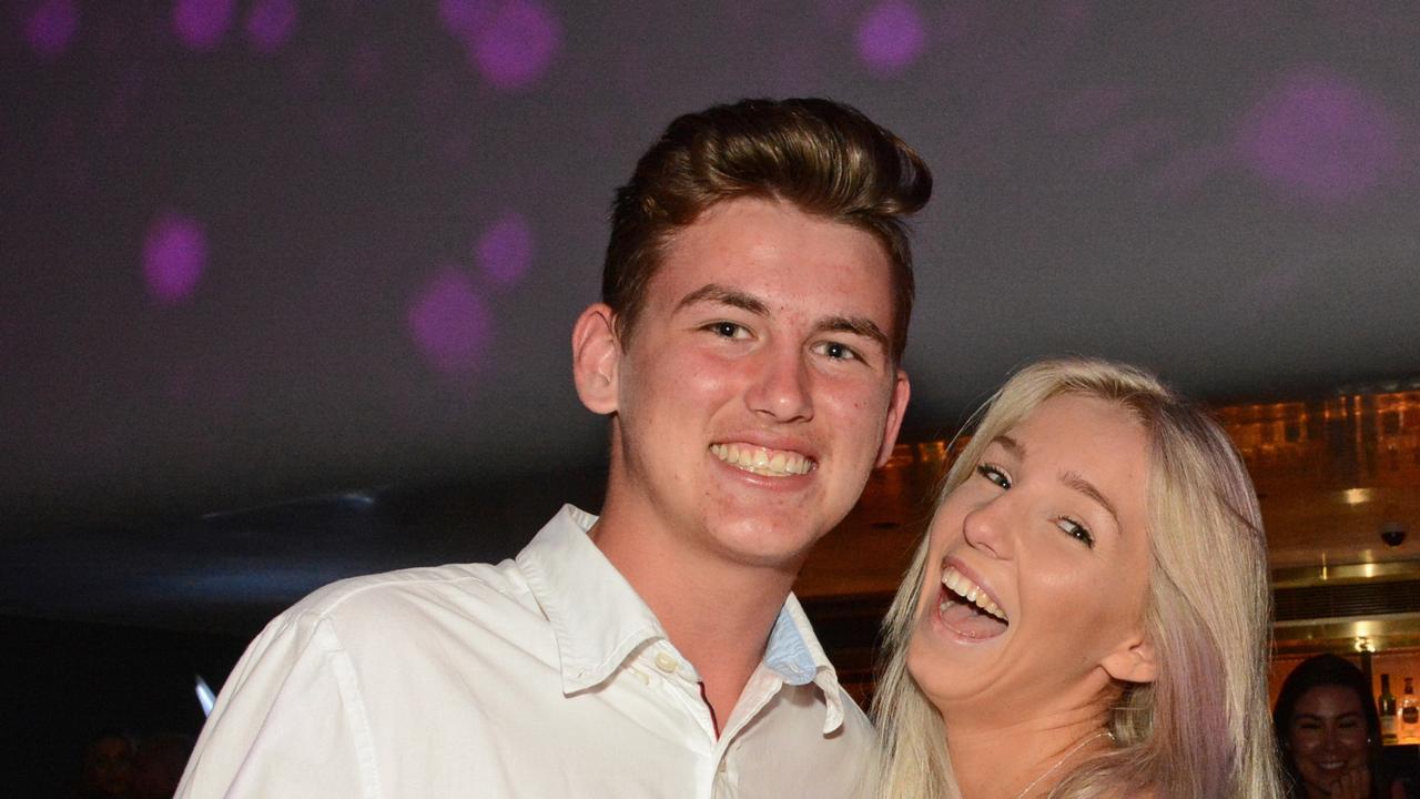 Ethan Claverie and Savanah Novello at NYE celebrations at Nineteen at The Star Gold Coast.Picture: Regina King.