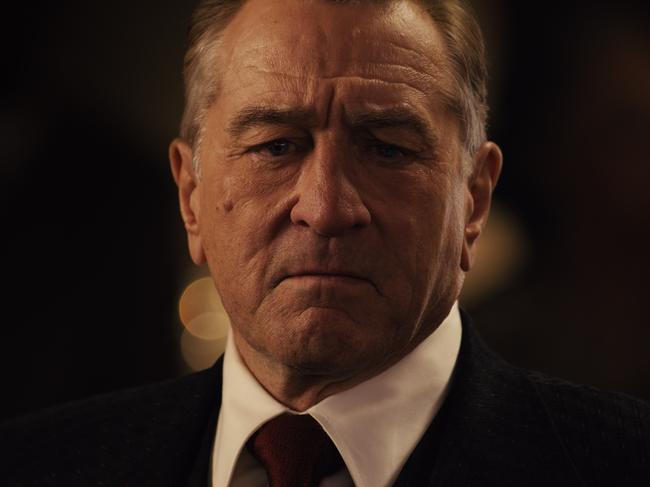 Robert De Niro in a scene from the movie The Irishman. Supplied by Netflix.