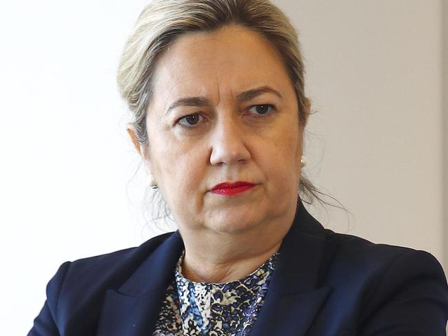 BRISBANE, AUSTRALIA - NewsWire Photos NOVEMBER 21, 2022: Queensland Premier Annastacia Palaszczuk during a press conference in Brisbane. Picture: NCA NewsWire/Tertius Pickard