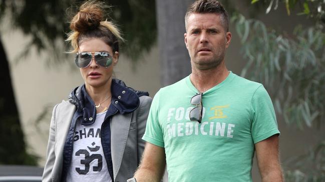 Pete Evans and Nicola Robinson in Bondi.