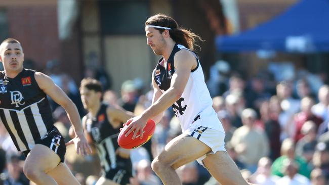 Isaac Carey playing in last year’s grand final. Picture: Hamish Blair