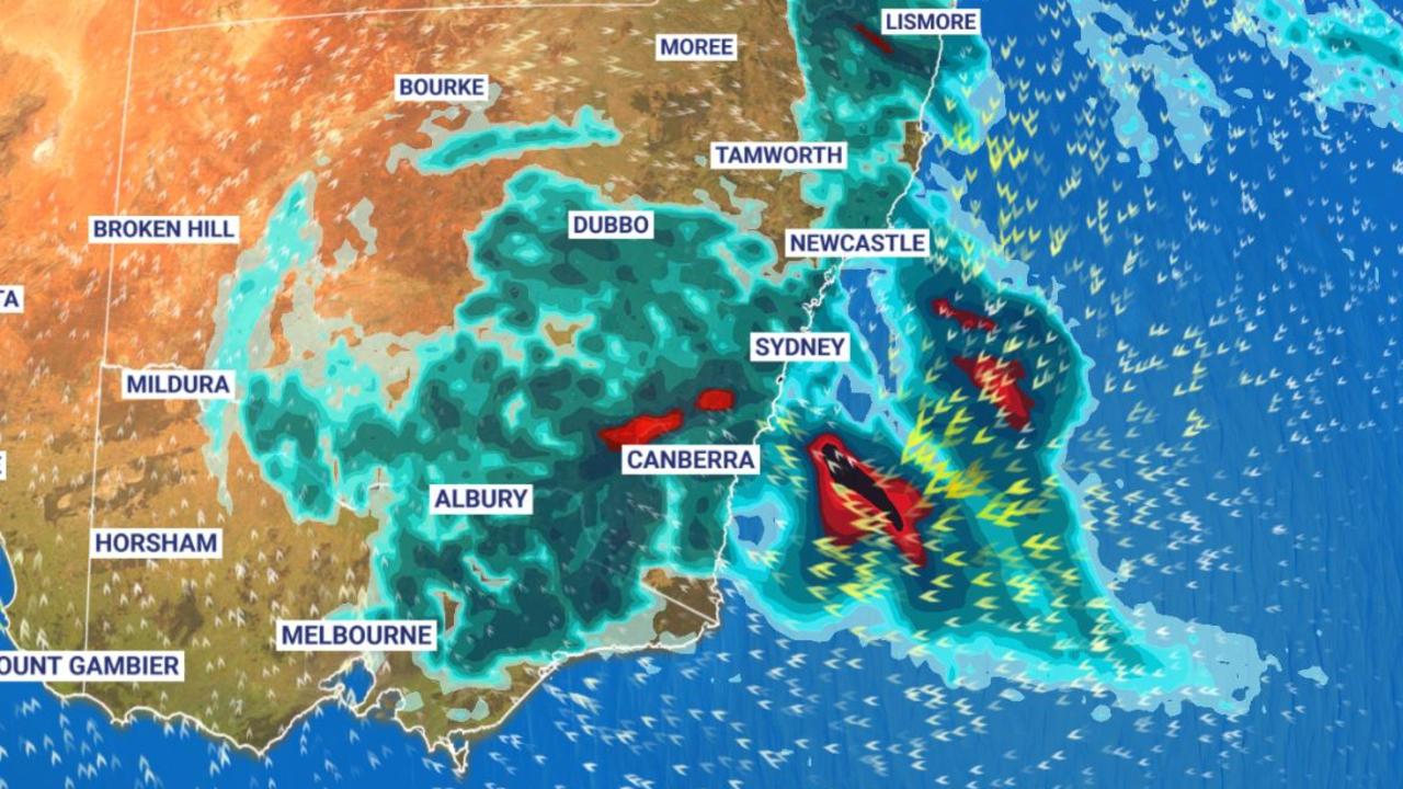 Brisbane Sydney Weather Supercell Storms Heavy Rain Forecast Au — Australia’s