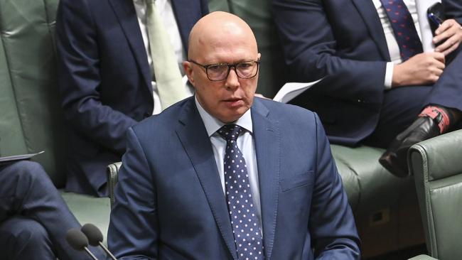 Opposition Leader Peter Dutton says any non-citizen who commits a dangerous crime in Australia should be deported ‘immediately’. Picture: NewsWire/Martin Ollman