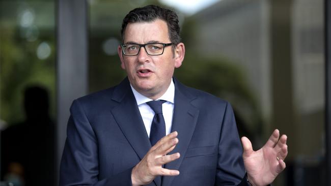 Legislation before the Victorian parliament suggests Daniel Andrews is unclear on the boundary between public and private life. Picture: NCA NewsWire/David Geraghty