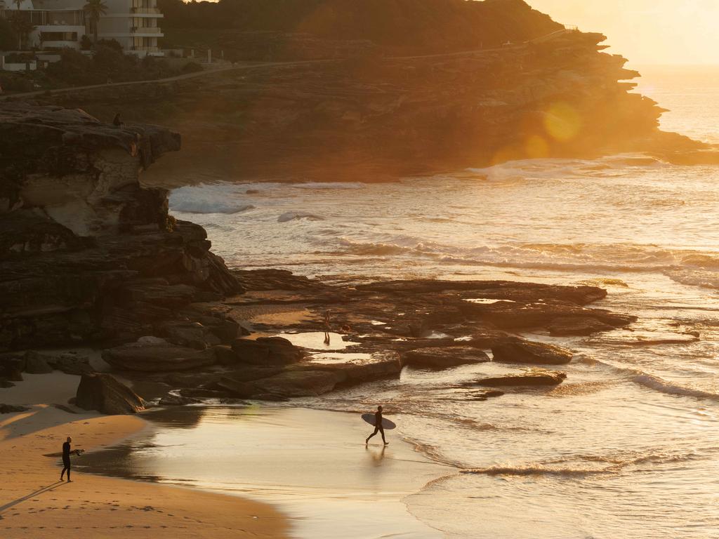 Sunrise surfers at Tamarama. Picture: Max Mason-Hubers.
