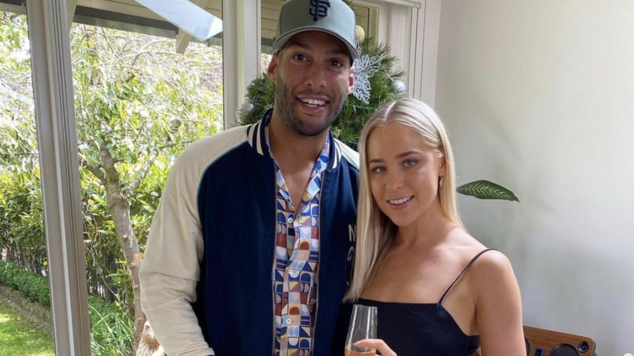 Josh Gibson and partner Ashley Bright. Photo: Instagram