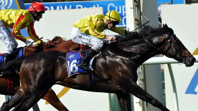 Steve Parnham is looking forward to riding in the Origin Jockeys Series. Picture: Graeme Collopy