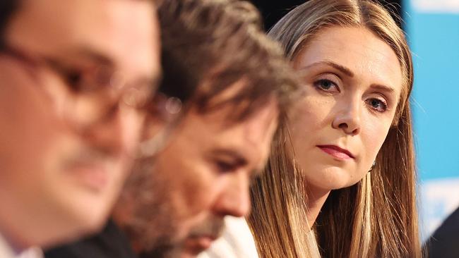 Meet the Candidates Breakfast at The Star Gold Coast. Member for Nerang, Labors Meaghan Scanlon, during the panel debate. Picture Glenn Hampson