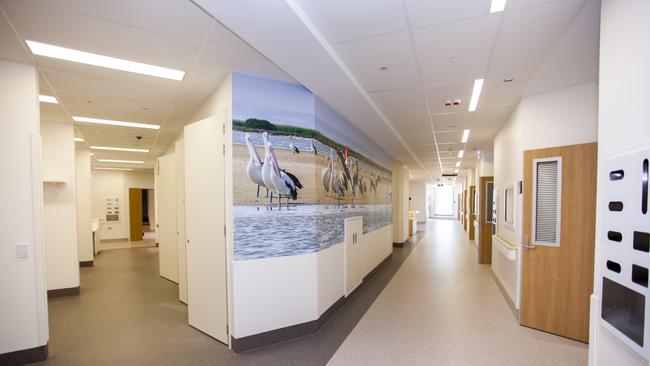 A hallway inside the new RAH.