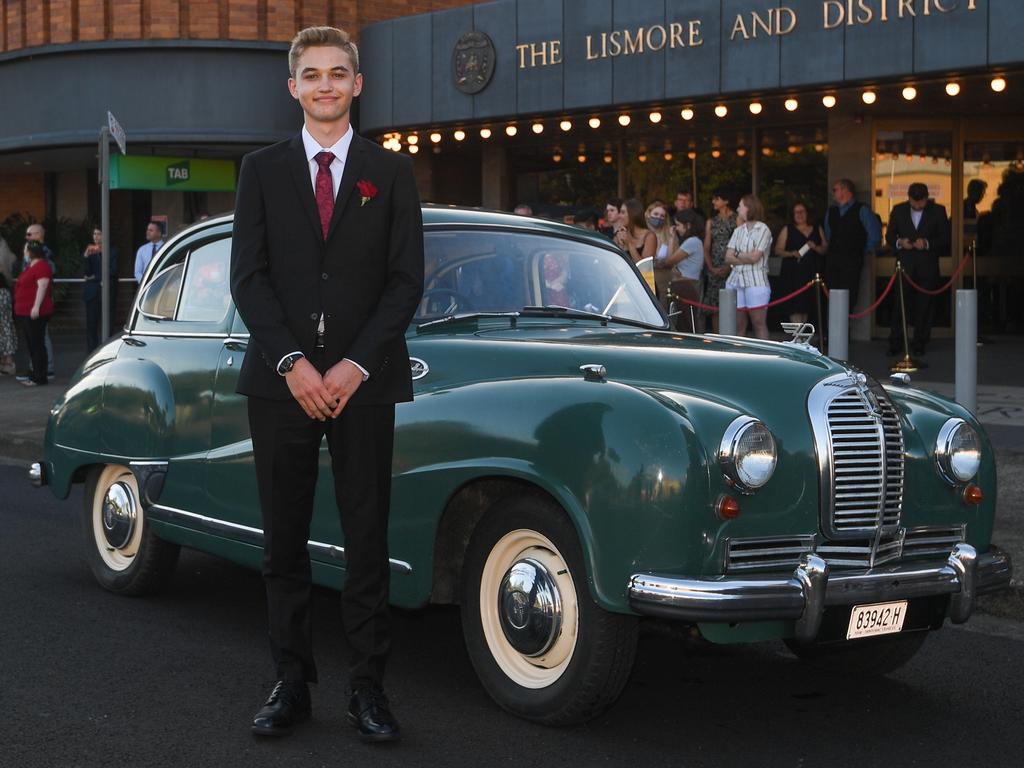 Johan Van Tonder arrives for the Kadina High formal.