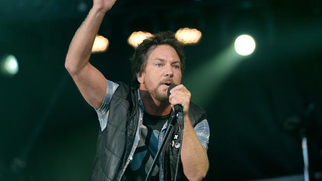 Eddie Vedder from Pearl Jam at Big Day Out in 2014.