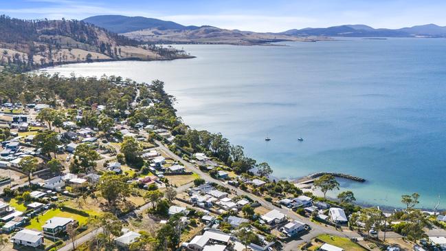 The greater Hobart suburb with the largest 2019 to 2024 median price growth result was Primrose Sands, 92 per cent. Picture: Supplied