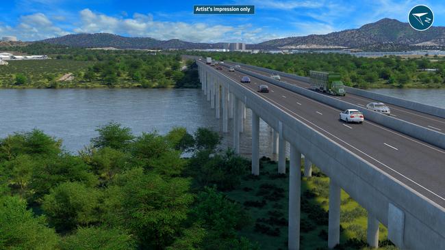 Rockhampton Ring Road – New Fitzroy River bridge. PIC: TMR