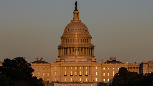 The US Capitol building, where Joe Biden’s economic plan faces its moment of truth this week. Picture: Getty Images/AFP