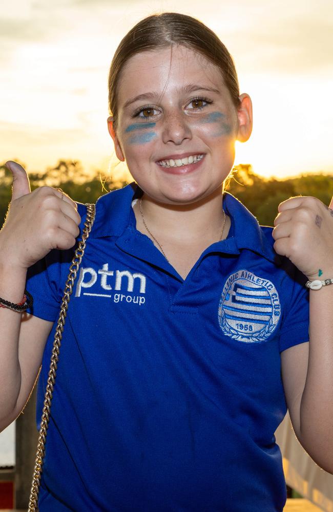 Anna Rakkas at the fifth annual GleNTi Cup between Hellenic AC and Darwin Olympic SC, June 3, 2025. Picture: Pema Tamang Pakhrin