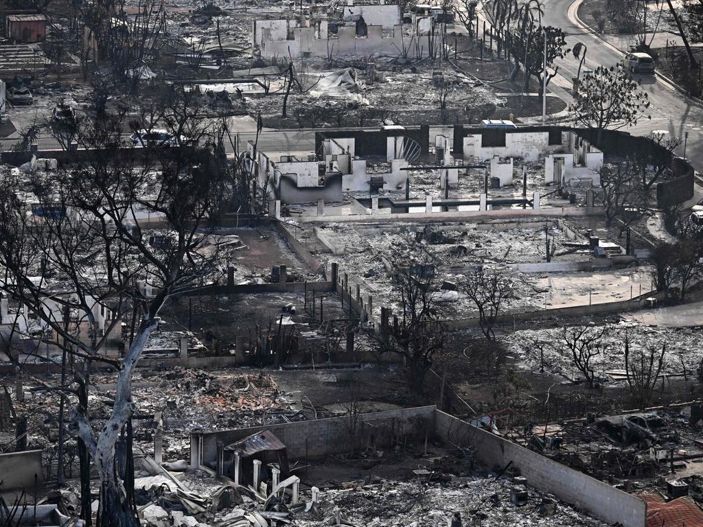 Aerial photos showed widespread destruction, with at least 36 confirmed dead. Picture: Patrick T. Fallon / AFP