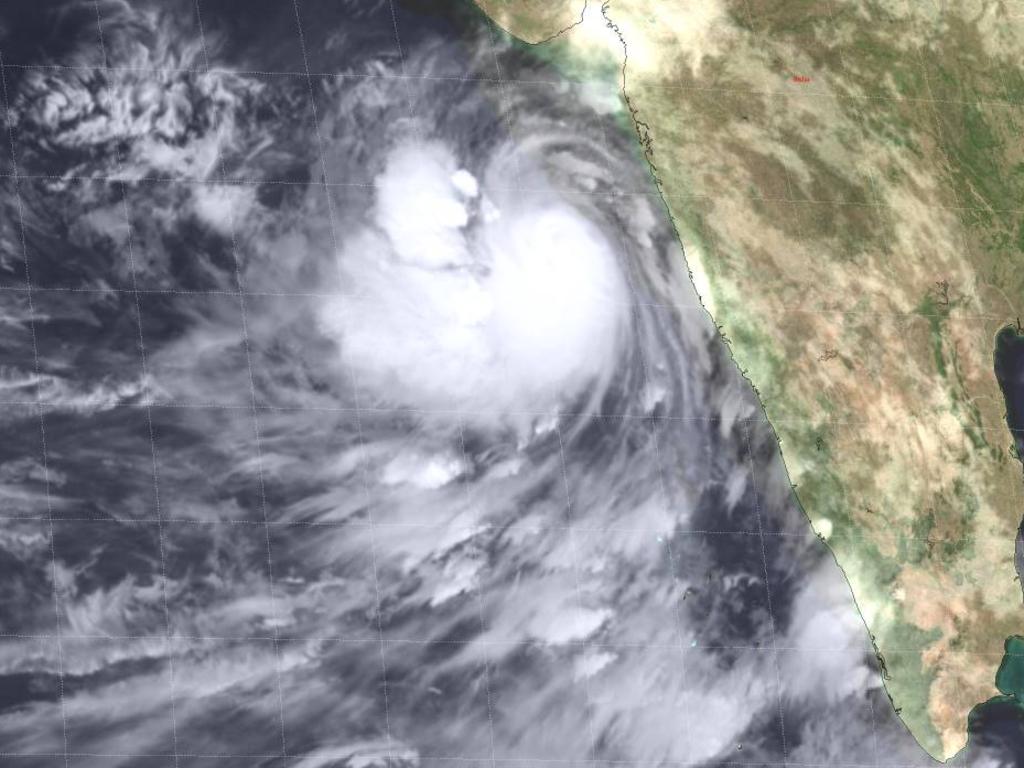 The cyclone approaches India. Picture: Naval Meteorology and Oceanography Command