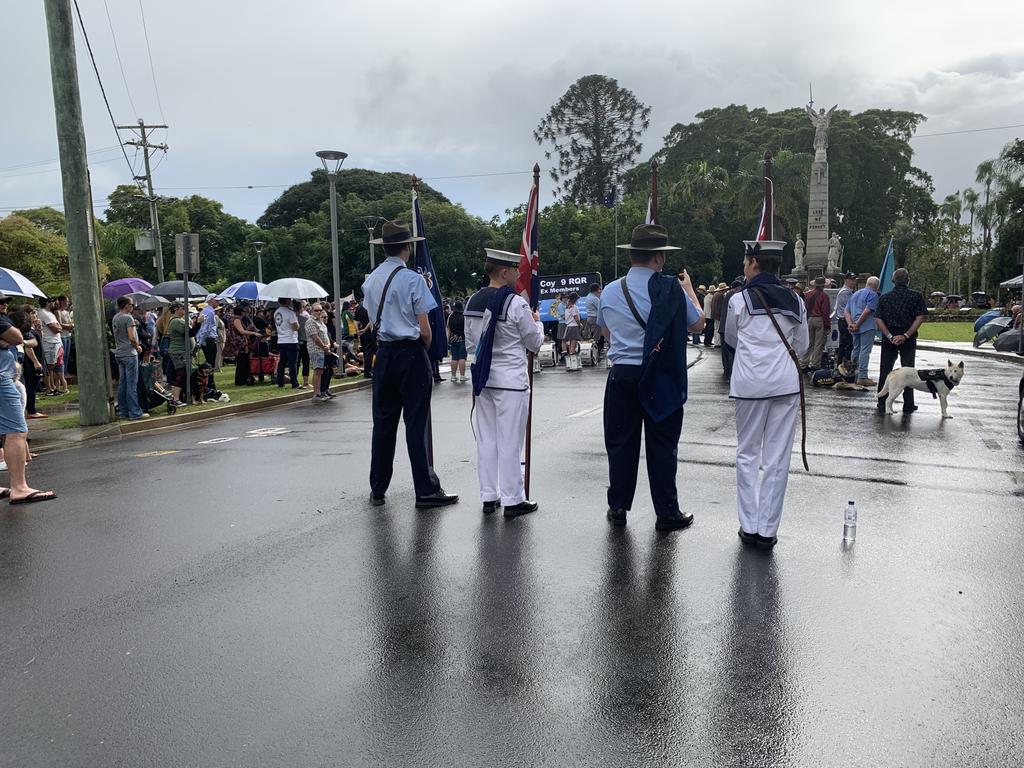 The main 2022 Anzac Day service in Maryborough.