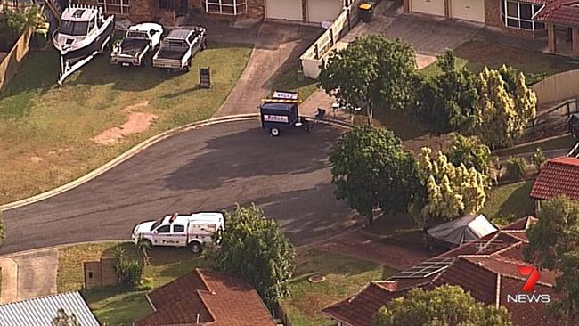 The scene of the murder at Narangba. Photo: 7 News