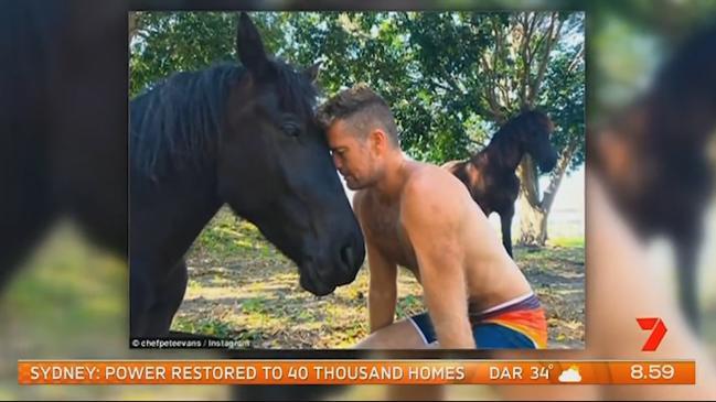 Pete Evans explains bizarre photos with horses