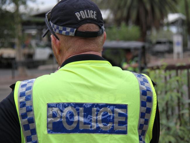 A Northern Territory Police officer in Alice Springs. Picture: Gera Kazakov. Generic NT police NTPFES