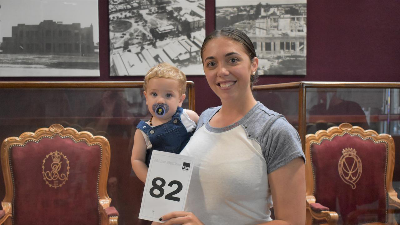 Lani Hilder with her son Reylan. She was successful bidder of 252 Grubb Street, Koongal.