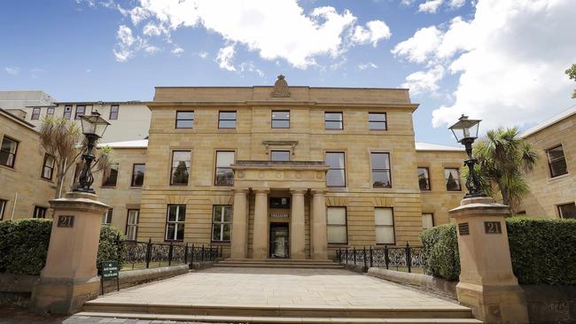 Murry St entrance. Tour of the Hobart Treasury Buildings. Picture: RICHARD JUPE